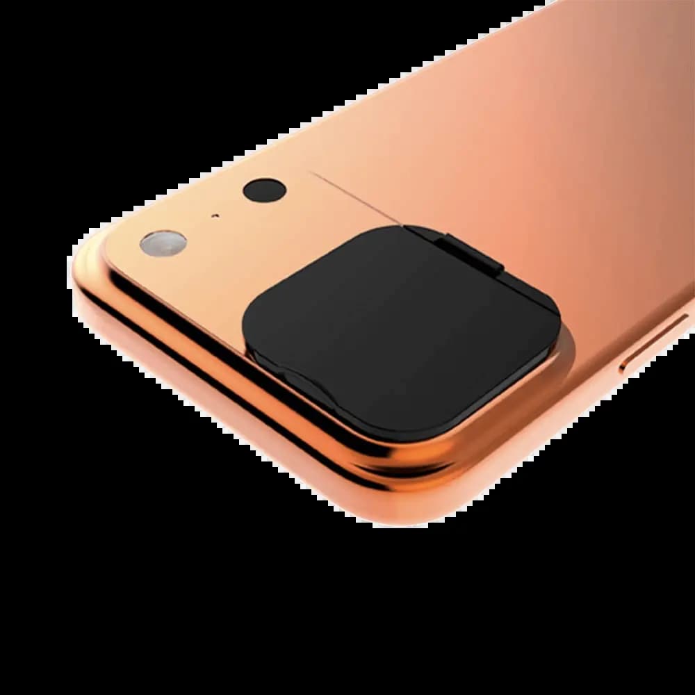 Protection Lentille avec Cache Camera Apple iPhone 17 Pro Noir