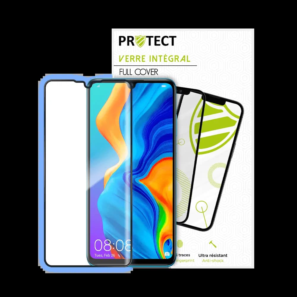 Verre trempé intégral 5D 9H – protection écran Huawei P30 Lite – PROTECT Noir