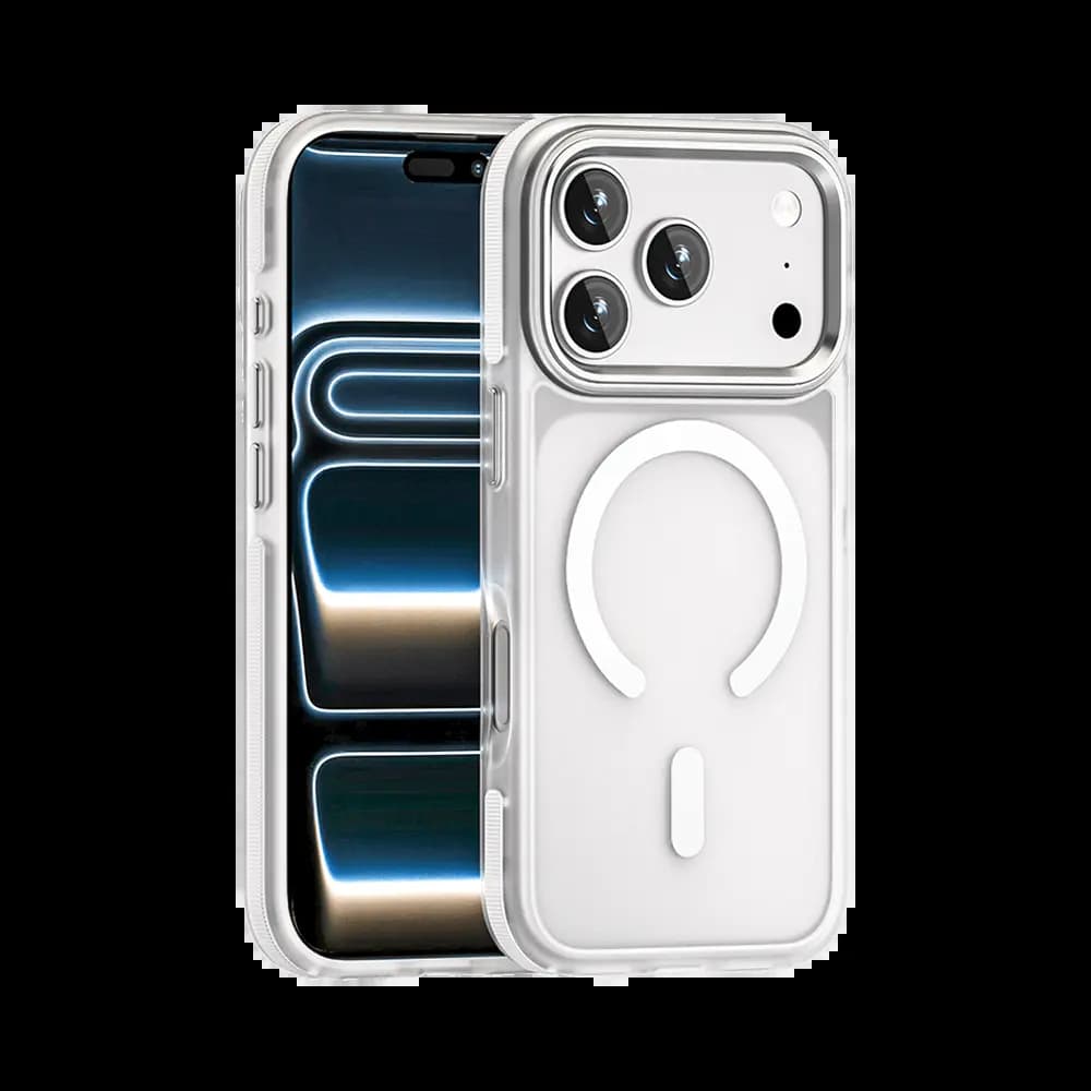Coque MagSafe antichoc iPhone 17 Pro – PROTECT MS01 Blanc