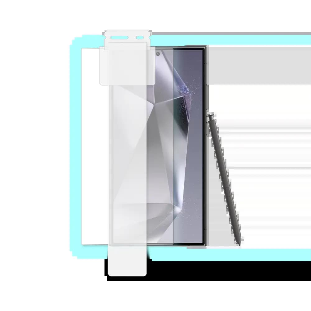 Verre Trempé (x2) avec Applicateur Installation Facile PROTECT pour Samsung Galaxy S24 Ultra 5G S928