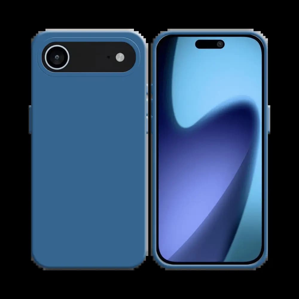 Coque Silicone Compatible pour Apple iPhone Air Bleu Marine