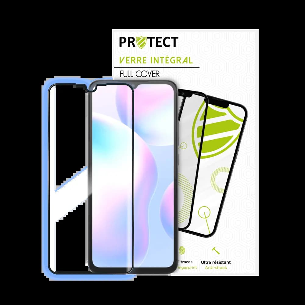 Verre trempé intégral 5D 9H – protection écran Xiaomi Redmi 9A – PROTECT Noir