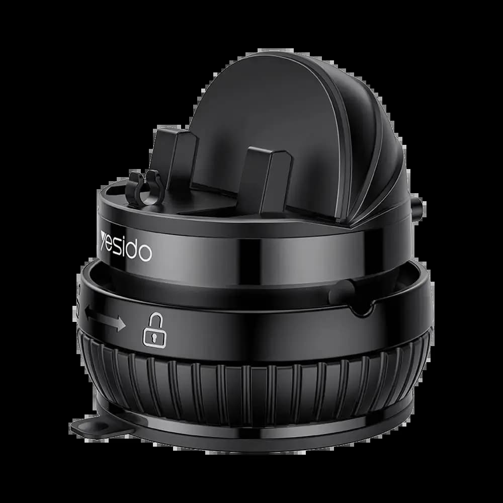 Support Smartphone Yesido Rotation 360° (avec Fixation Ventouse) Noir