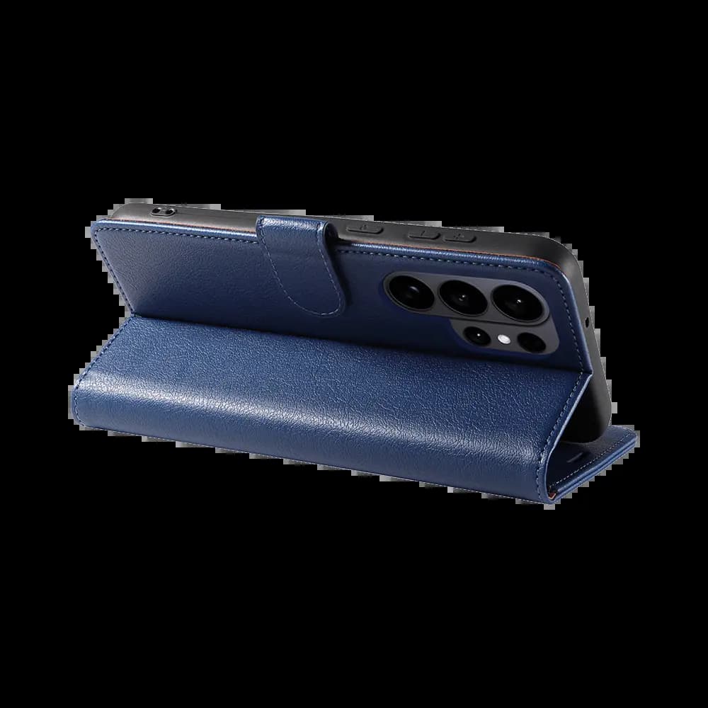 Housse folio anti-RFID Samsung Galaxy S26+ – PROTECT IP011 Bleu Marine