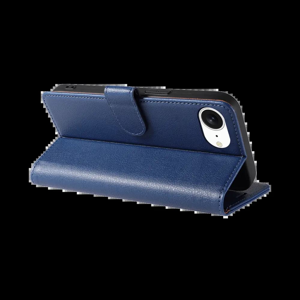 Housse folio anti-RFID iPhone 16e – PROTECT IP011 Bleu Marine