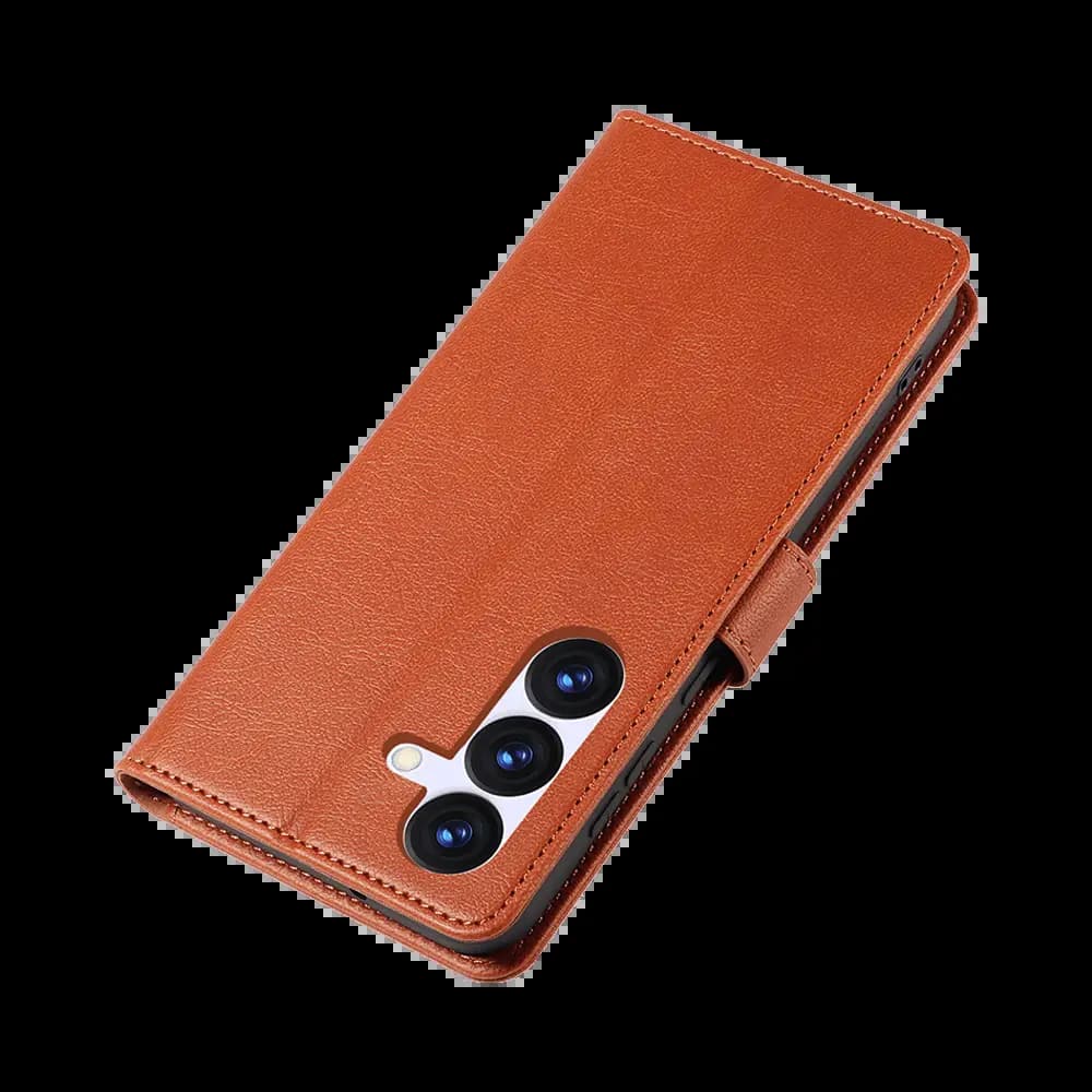 Housse folio anti-RFID Samsung Galaxy S26 – PROTECT IP011 Marron