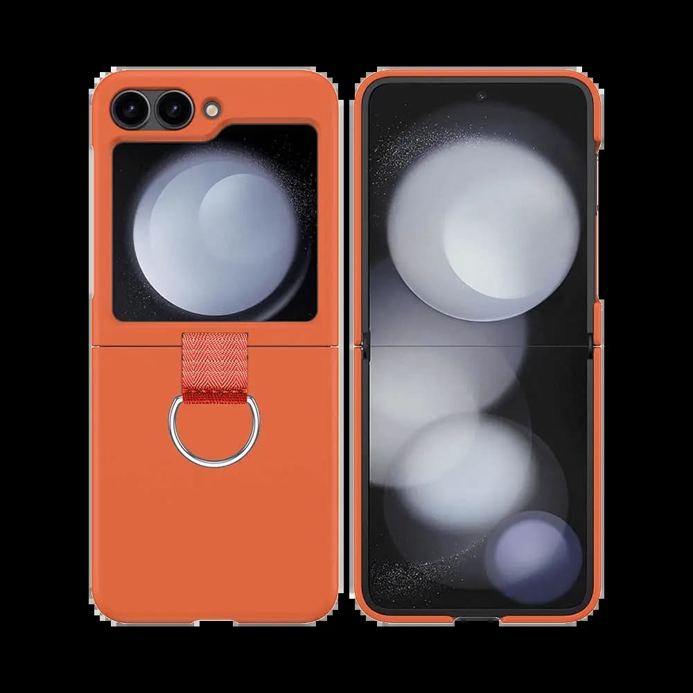 Coque de Protection avec Anneau Samsung Galaxy Z Flip 6 5G Orange