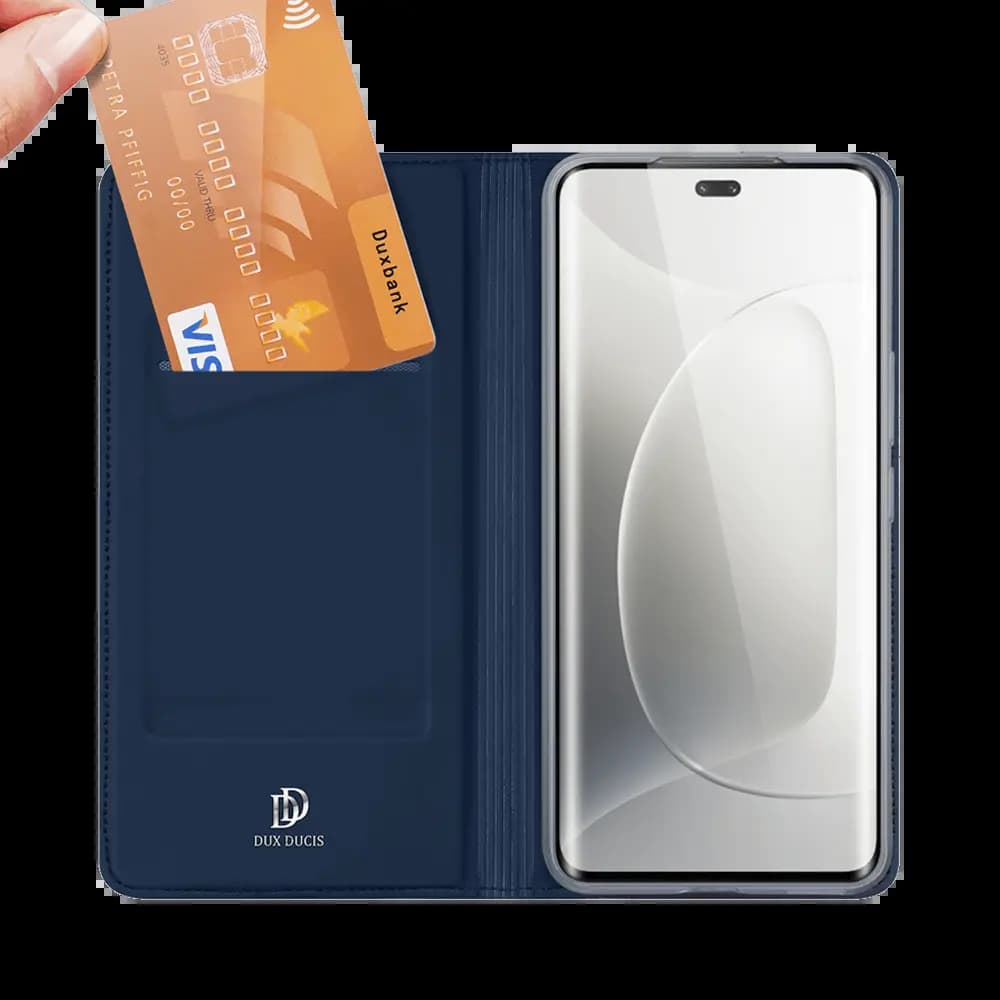 Housse folio Honor 300 Pro /300 Ultra porte-carte – Dux Ducis Skin Pro Bleu