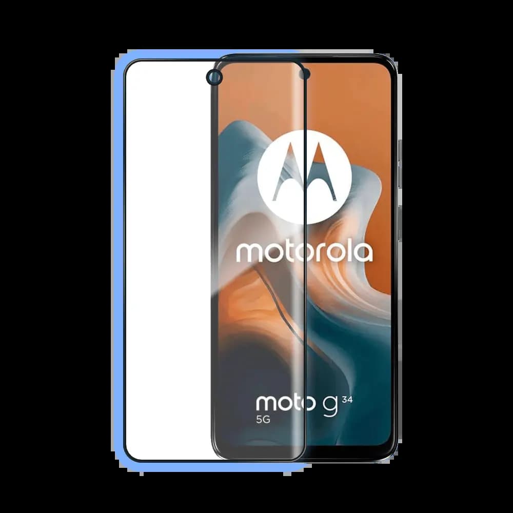 Verre Trempé Intégral PROTECT pour Motorola Moto G34 5G Noir