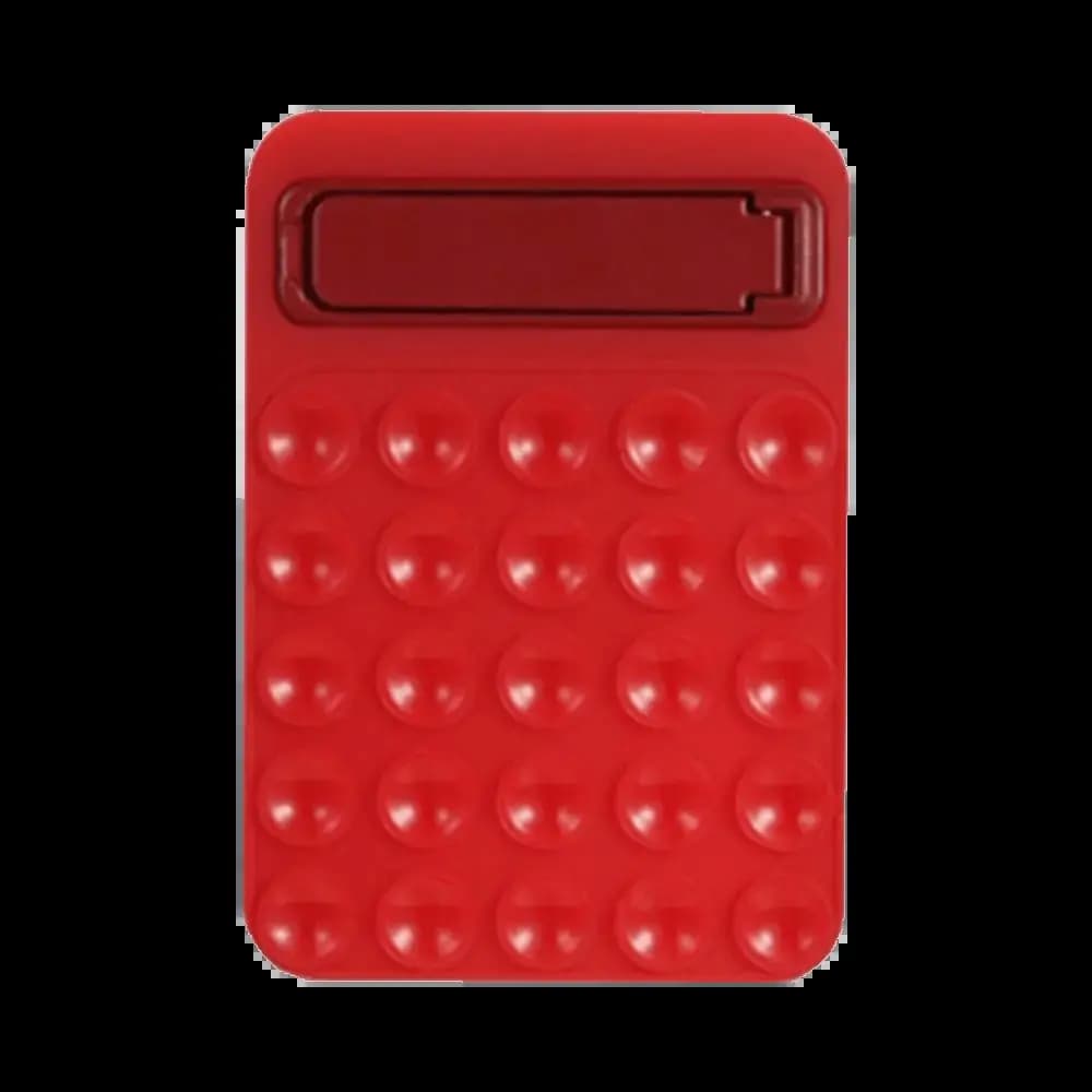 Support Ventouse Silicone avec Pied Intégré Rouge