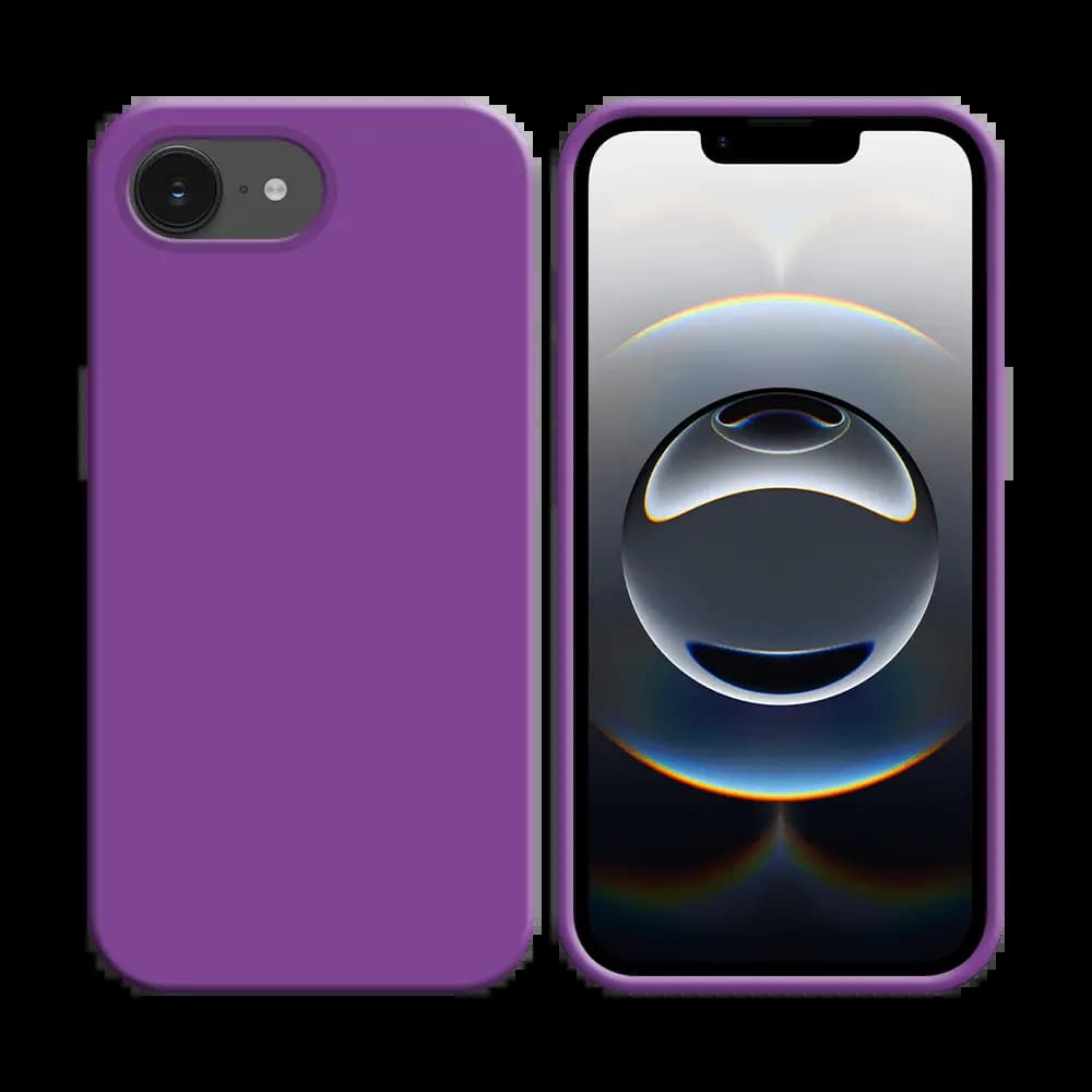 Coque silicone iPhone 16e - Mauve