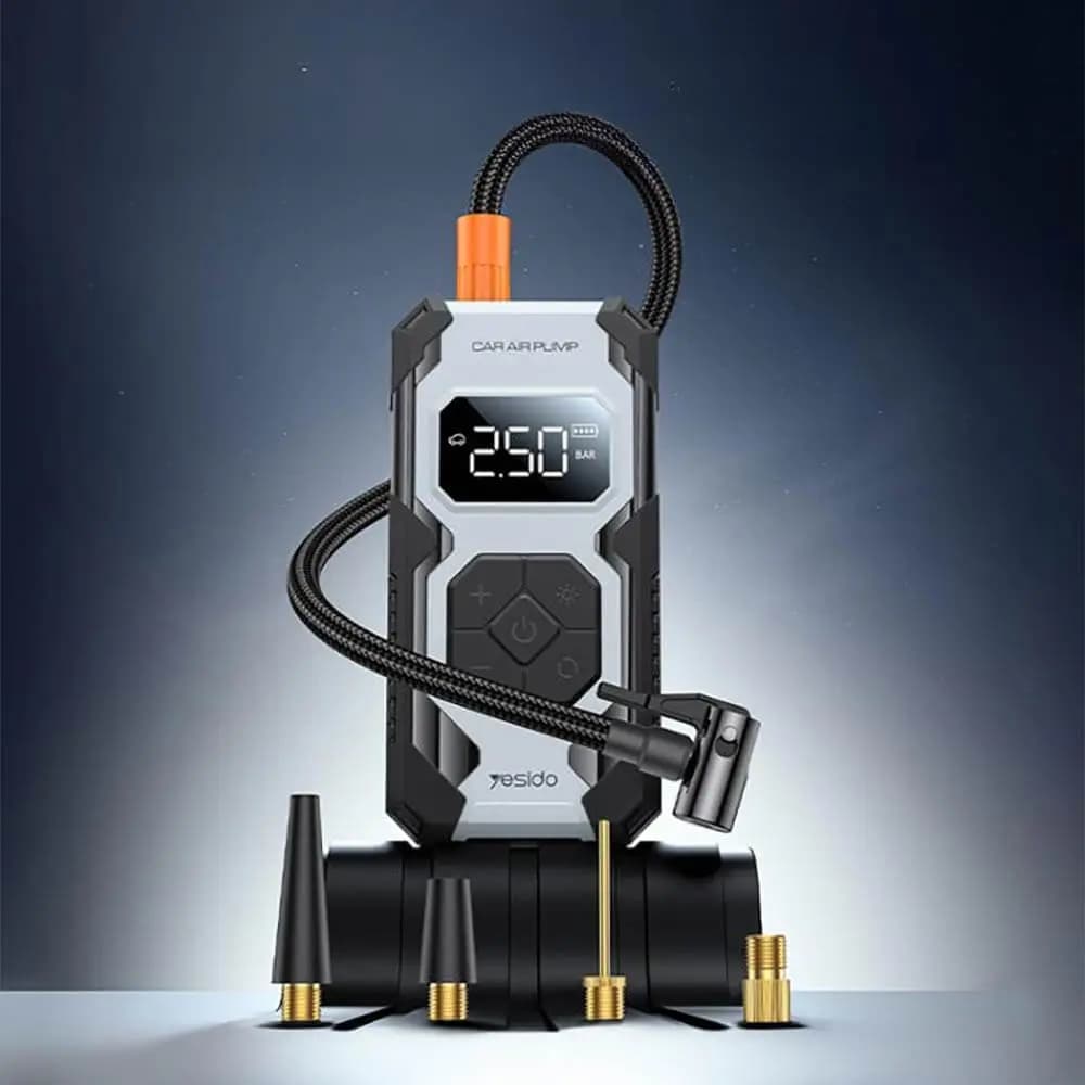 Mini Pompe Électrique Yesido 7800mAh Noir