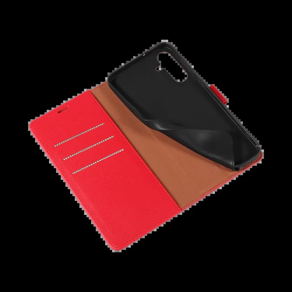 Housse folio anti-RFID Samsung Galaxy A37 5G – PROTECT IP011 Rouge