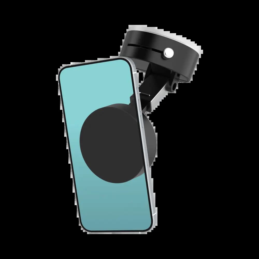 Support Ventouse Silicone Magnétique T'nb UHOLDMAGBK Noir