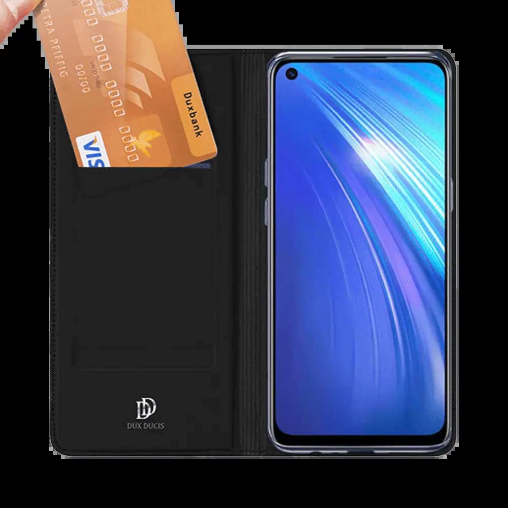 Housse folio Realme 6 porte-carte – Dux Ducis Skin Pro Noir