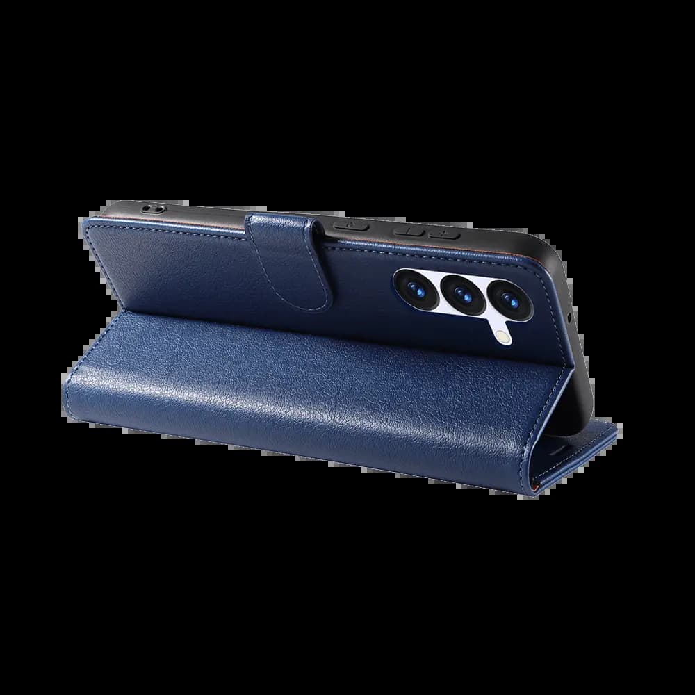 Housse folio anti-RFID Samsung Galaxy S26 – PROTECT IP011 Bleu Marine