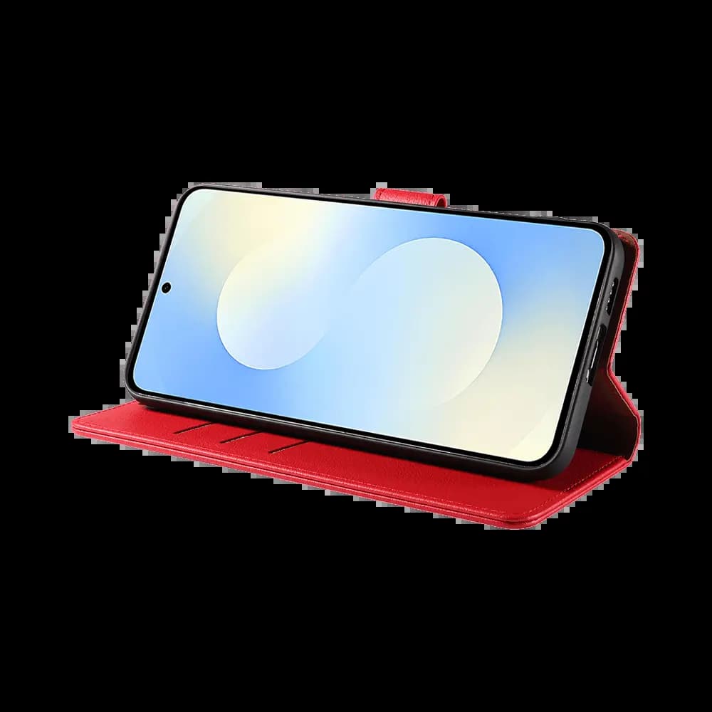 Housse folio anti-RFID Samsung Galaxy S26 – PROTECT IP011 Rouge