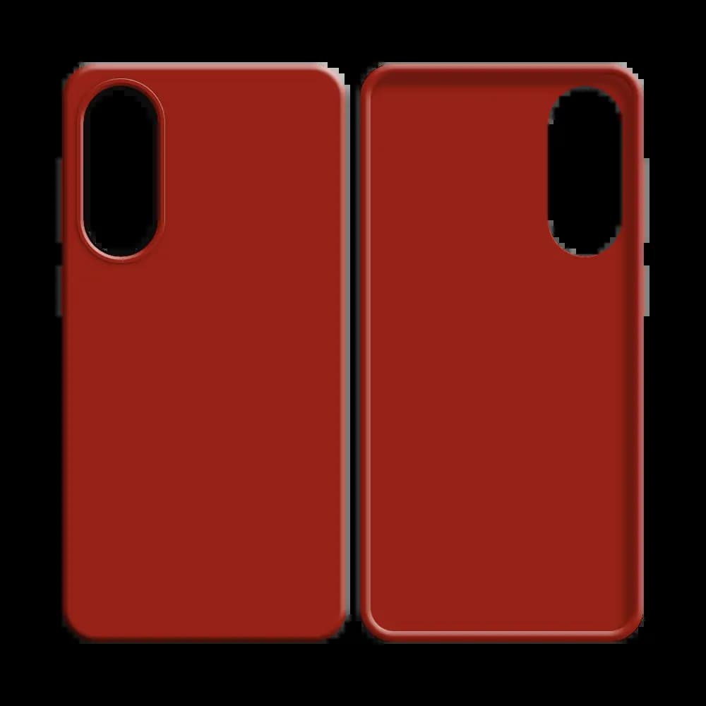 Coque Silicone Compatible pour Samsung Galaxy S25 Edge Rouge