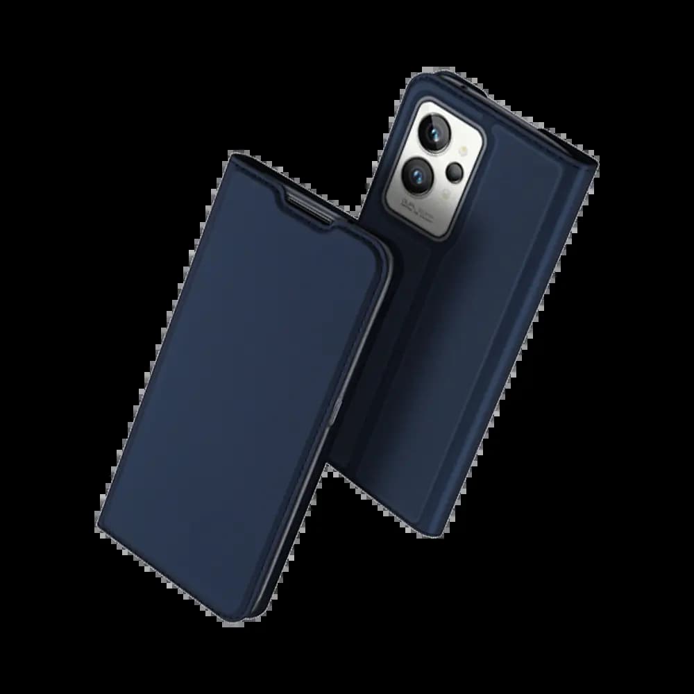 Housse folio Realme GT 2 Pro porte-carte – Dux Ducis Skin Pro Bleu