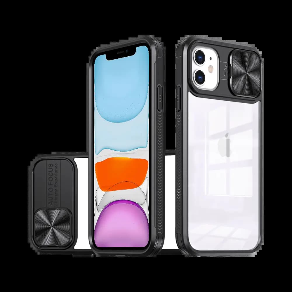 Coque avec cache caméra iPhone 11 – PROTECT IE027 Noir