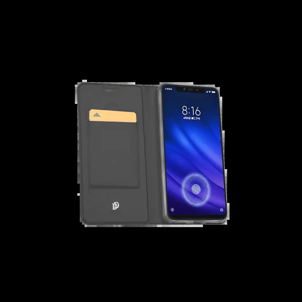 Housse folio Xiaomi Mi 8 Pro porte-carte – Dux Ducis Skin Pro Noir