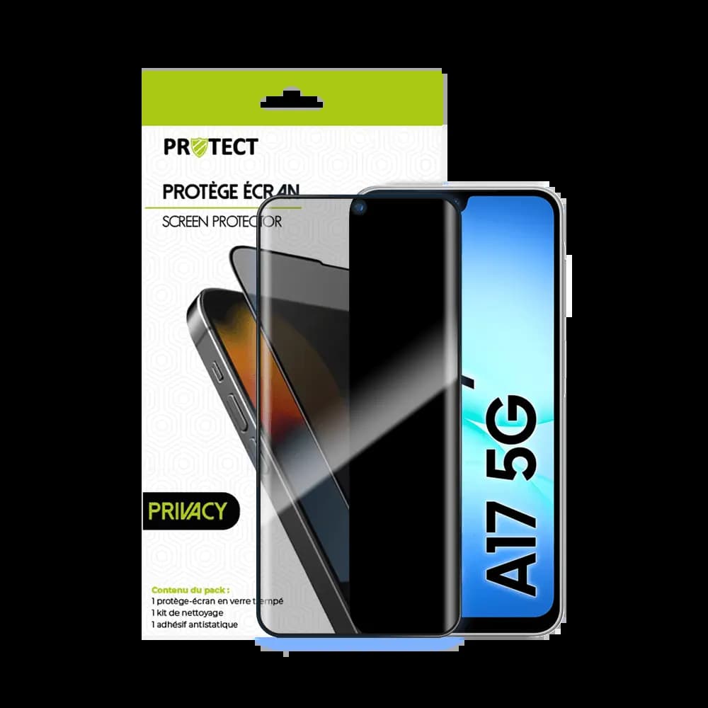 Verre Trempé PRIVACY PROTECT pour Samsung Galaxy A17 5G Transparent