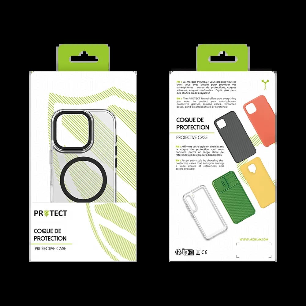Coque MagSafe antichoc iPhone 16 – PROTECT MS01 Noir