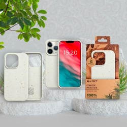 Coque Bambou Biodégradable PROTECT pour Apple iPhone 11 Pro Blanc