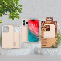 Coque Bambou Biodégradable PROTECT pour Apple iPhone 13 Pro Max Rose