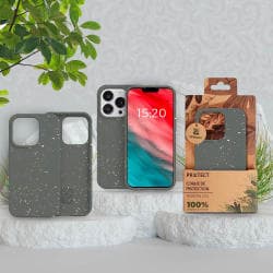 Coque Bambou Biodégradable PROTECT pour Apple iPhone 13 Pro Max Noir
