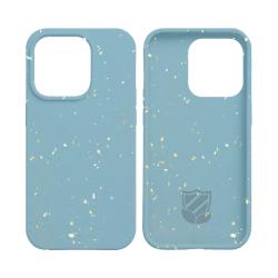 Coque Bambou Biodégradable PROTECT pour Apple iPhone 15 Pro Bleu