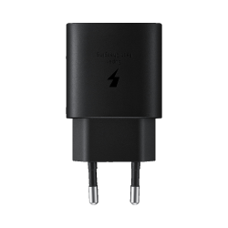 Chargeur Secteur Type-C Samsung  PD 25W Wall Rapide avec Câble Type-C vers Type-C Noir