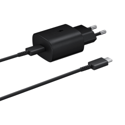 Chargeur Secteur Type-C Samsung  PD 25W Wall Rapide avec Câble Type-C vers Type-C Noir