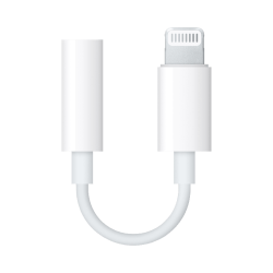 Adaptateur Lightning vers Jack Apple Blanc
