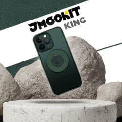 Coque de Protection MagSafe JMGOKIT King pour Apple iPhone 12 Pro Vert Foncé