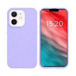 Coque Bambou Biodégradable PROTECT pour Apple iPhone 12 Mini Violet Clair