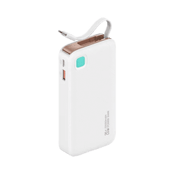 Batterie Externe Power Bank Usams Charge Rapide 20W 10000mAh Blanc