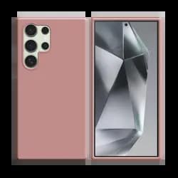 Coque Silicone Compatible pour Samsung Galaxy S24 Ultra 5G Rose