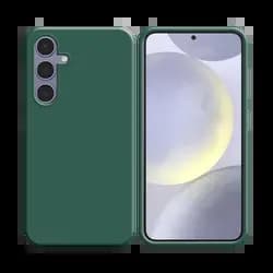 Coque Silicone Compatible pour Samsung Galaxy S24 Plus 5G Vert Foncé