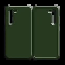 Coque Silicone Compatible pour Samsung Galaxy S23 5G Vert Foncé