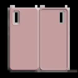 Coque Silicone Compatible pour Samsung Galaxy S20 Rose