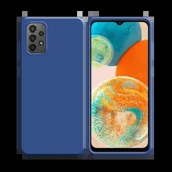 Coque Silicone Compatible pour Samsung Galaxy A23 Bleu Marine