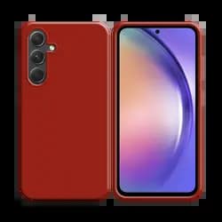 Coque Silicone Compatible pour Samsung Galaxy A54 5G Rouge