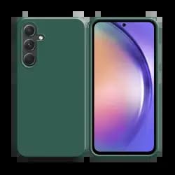 Coque Silicone Compatible pour Samsung Galaxy A54 5G Vert Foncé