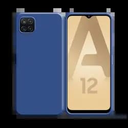 Coque Silicone Compatible pour Samsung Galaxy A12 & M12 Bleu Marine