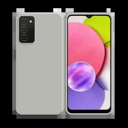 Coque Silicone Compatible pour Samsung Galaxy A03s Blanc