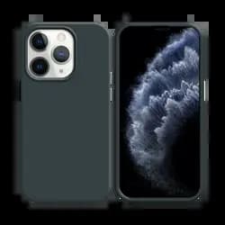 Coque Silicone Compatible pour Apple iPhone 11 Pro Max Noir