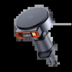 Support Smartphone Chargeur à Induction pour Voiture Mcdodo Qi2 (avec Câble Rétractable USB-C) 15W Noir