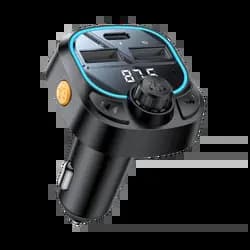 Transmetteur FM Bluetooth & Chargeur Voiture Yesido 15W Noir