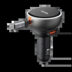 Chargeur Allume-Cigare Mcdodo 80W avec Câble Rétractable Noir